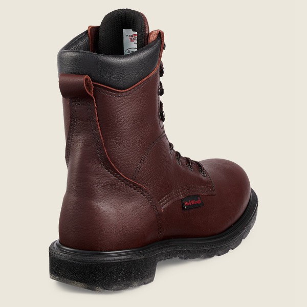 Safety Støvler Herre - Red Wing Supersole® 2.0 - 8-Inch Toe - Bordeaux - PCZQXF-682